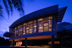 The Glenview at Pelican Bay Exterior Night  Healthcare Florida Senior Living THW Design