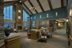 Deerfield Episcopal Retirement Community, Asheville, CCRC Design Senior Living THW Lounge